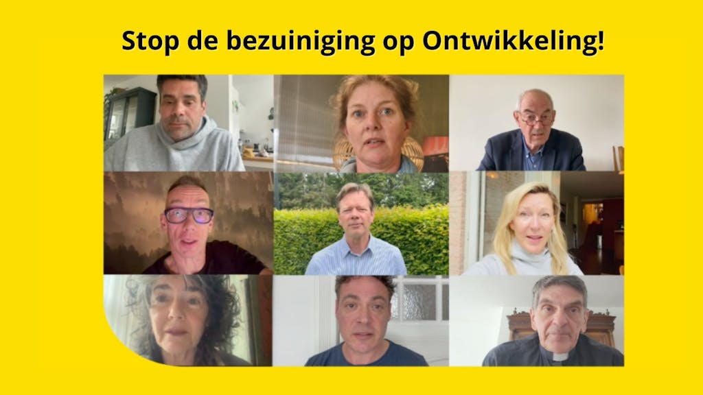 Stop de bezuiniging op ontwikkelingshulp