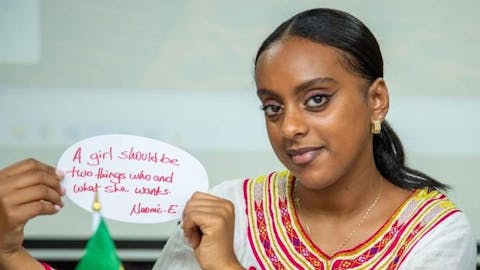 She Leads activist uit Ethiopië