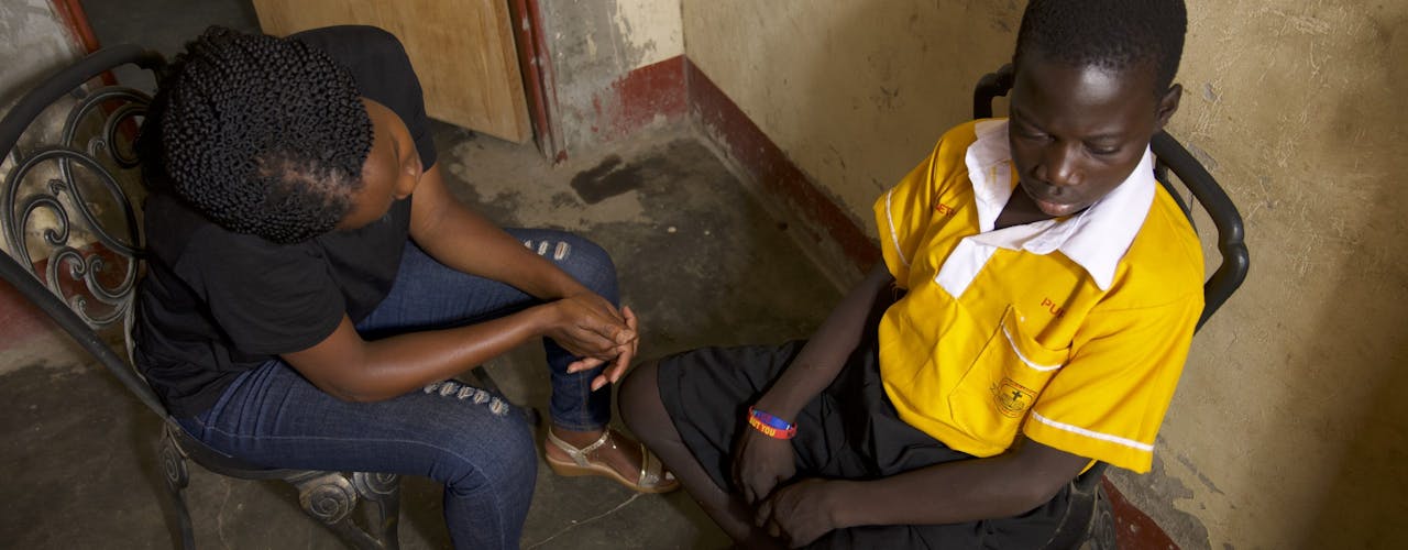 De 14-jarige Eric werd gevonden in Kampala, de hoofdstad van Oeganda.