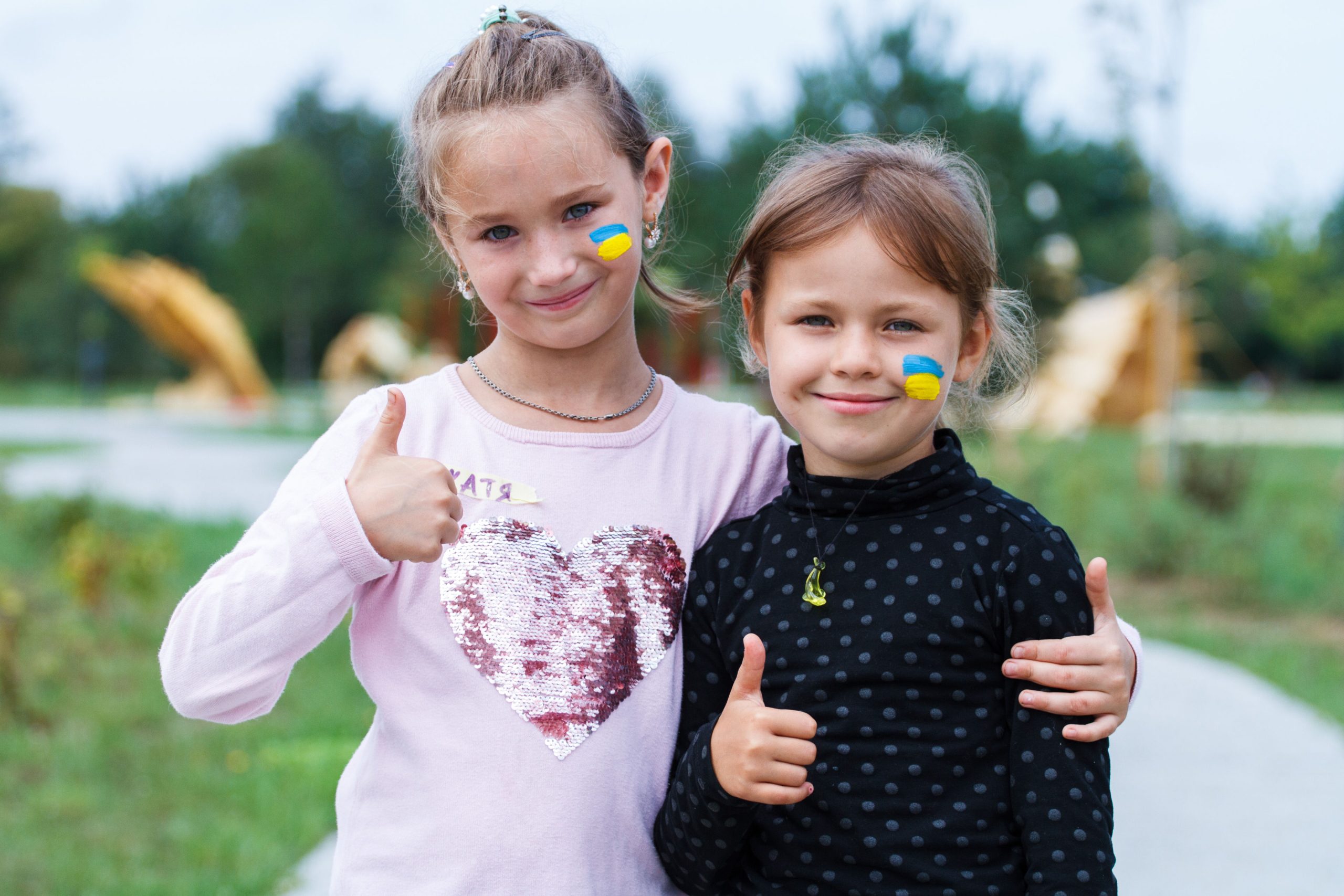 Twee Oekraïnse vriendinnen